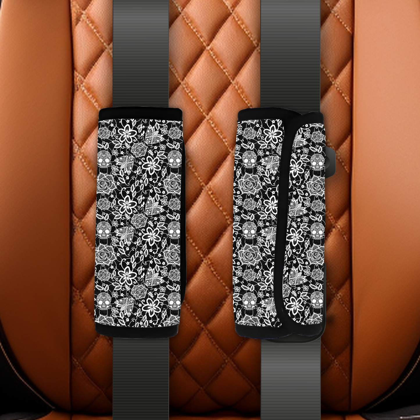 Gothic Lace seatbelt cover