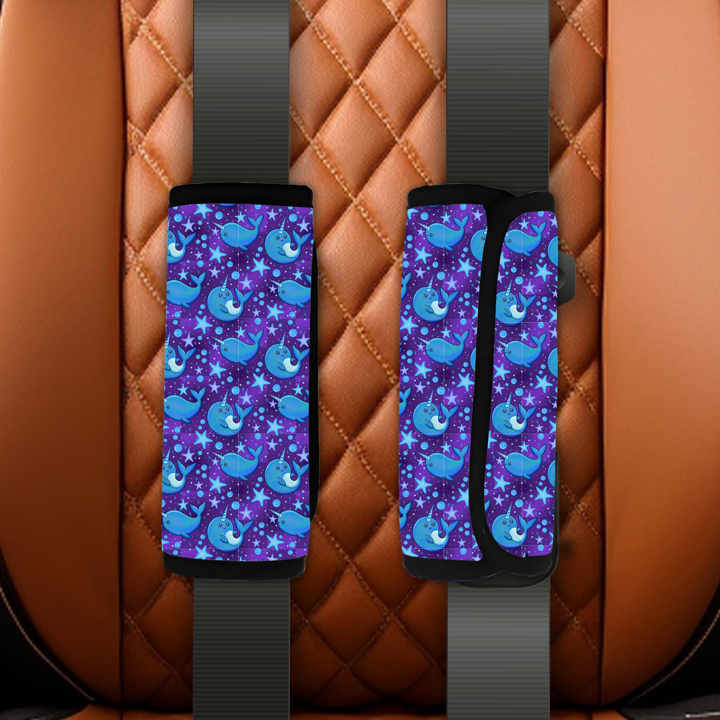 Narwhal seatbelt cover
