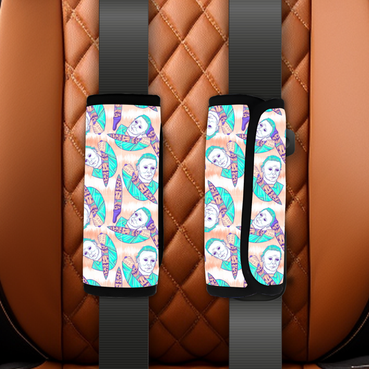 Pumpkin knife seatbelt cover
