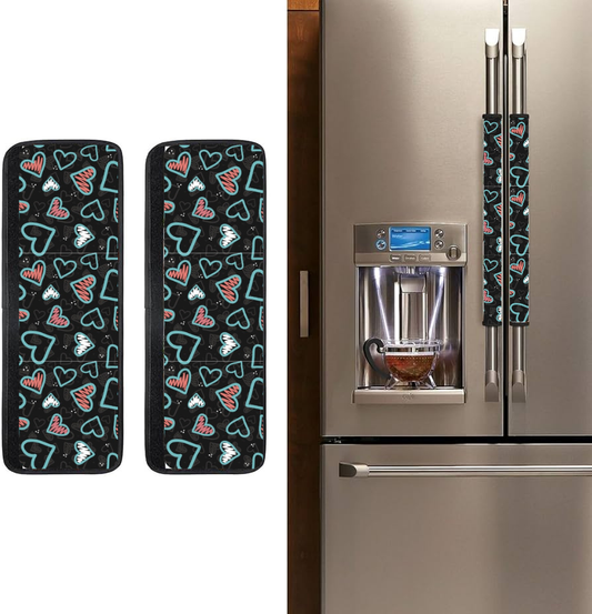 Dark heart fridge handle