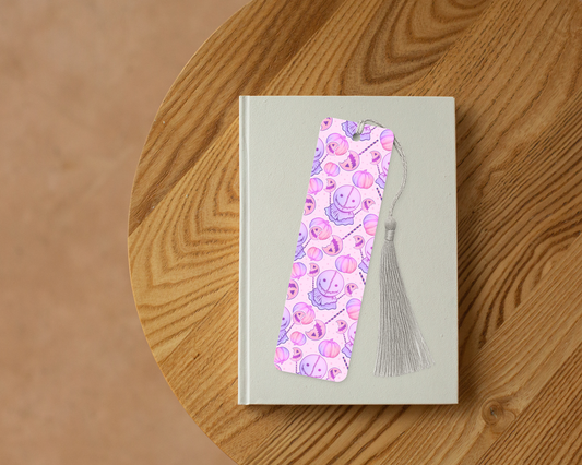 Pumpkin pop metal bookmark