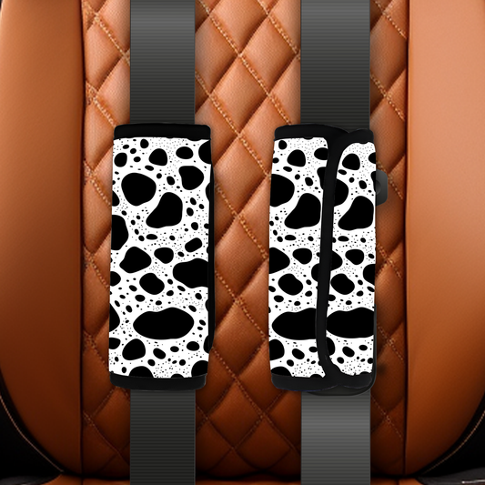 Cow print seatbelt cover