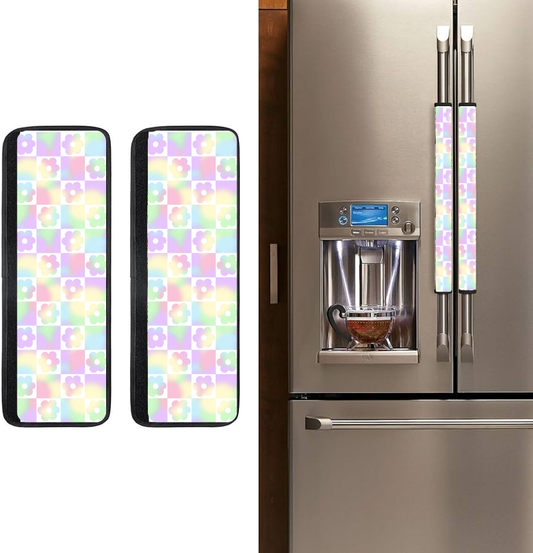 Pastel Flowers fridge handle