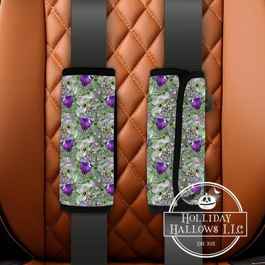 Leafy potion seatbelt cover