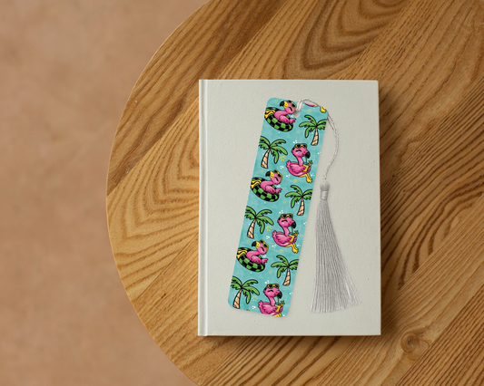 Summertime Flamingo bookmark
