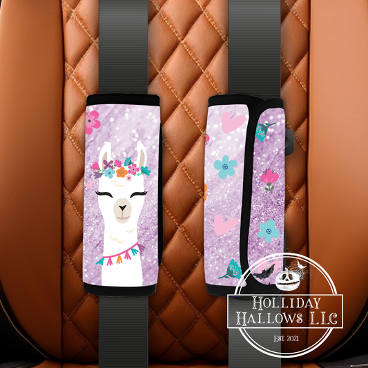 Llama seatbelt cover